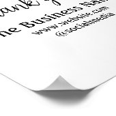 Abstracte kleurrijke waterverf voeg naamtekst toe poster (Hoek)