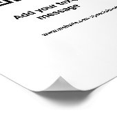 Abstracte kleurrijke waterverf voeg naamtekst toe poster (Hoek)