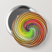 Abstracte kleurrijke wervelkolom art 2 ronde button 4,0 cm (Voorkant /achterkant)