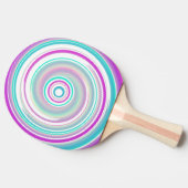 Abstracte kleurrijke wervelkolom tafeltennisbatje (Zijkant)