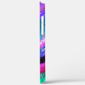 Abstracte kleurrijke zweepjes met marmer Fluid Art Case-Mate iPhone Case (Achterkant / Links)