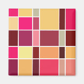 Abstracte kleursamenstelling magneet (Voorkant)