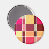 Abstracte kleursamenstelling magneet (Voorkant / Achterkant)