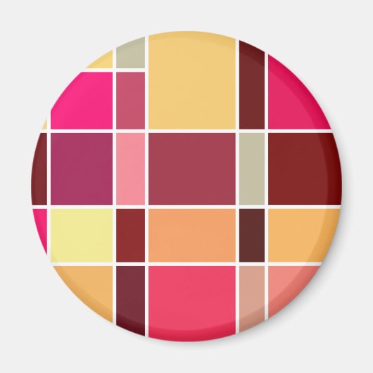 Abstracte kleursamenstelling magneet (Voorkant)