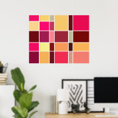 Abstracte kleursamenstelling poster (Thuiskantoor)