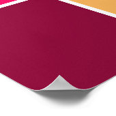 Abstracte kleursamenstelling poster (Hoek)