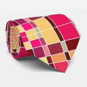 Abstracte kleursamenstelling stropdas (Opgerold)