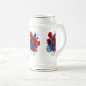 Abstracte Kleurspatten - 22 oz Stein Design Bierpul (Voorkant rechts)