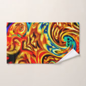 Abstracte kleurspatten bad handdoek (Handdoek)