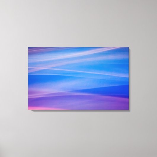 Abstracte kleursporen met lichtschildering canvas afdruk (Voorkant)