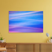 Abstracte kleursporen met lichtschildering canvas afdruk (Insitu (Woonkamer))
