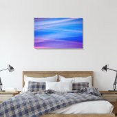 Abstracte kleursporen met lichtschildering canvas afdruk (Insitu (Slaapkamer))