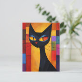 Abstracte kleurstof briefkaart (Staand voorkant)