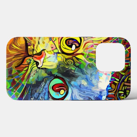 Abstracte kleurstof Case-Mate iPhone case (Achterkant (horizontaal))