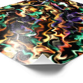 abstracte kleurstof foto afdruk (Hoek)