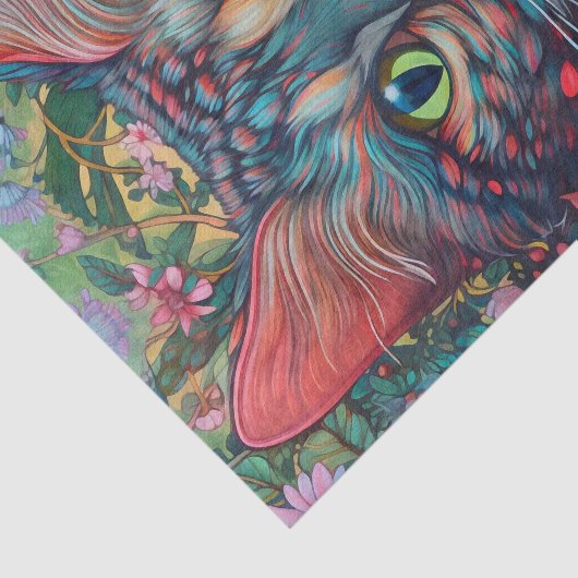 Abstracte kleurstof tissuepapier (Detail)