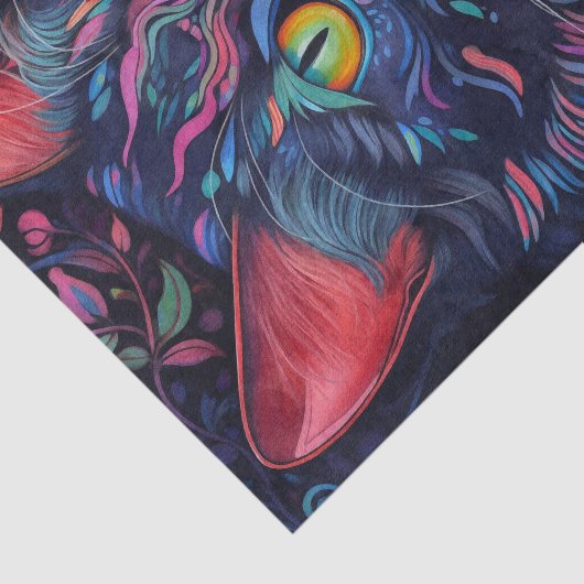 Abstracte kleurstof tissuepapier (Detail)