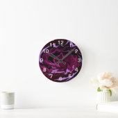 Abstracte kleurstofwand ronde klok (Huis)