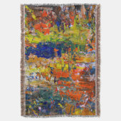 Abstracte Kleurstreken van Kunstenaarspalet Deken (Voorkant Verticaal)