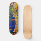 Abstracte Kleurstreken van Kunstenaarspalet Persoonlijk Skateboard (Voorkant)