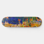 Abstracte Kleurstreken van Kunstenaarspalet Persoonlijk Skateboard (Horizontaal)