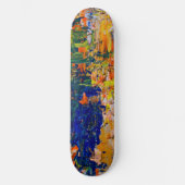 Abstracte Kleurstreken van Kunstenaarspalet Persoonlijk Skateboard (Voorkant)