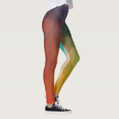 Abstracte Kleurstroming in vormen Leggings (Rechts)