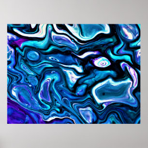 Abstracte kleurstudie 118, poster