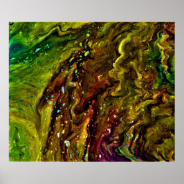 Abstracte kleurstudie 11; poster