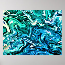 Abstracte kleurstudie 123, poster