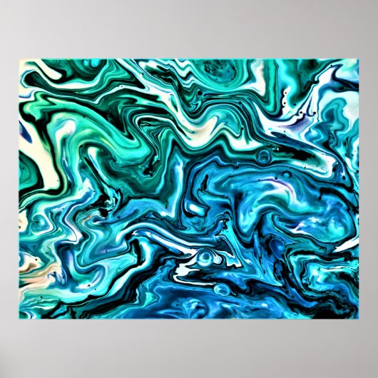 Abstracte kleurstudie 123, poster (Voorkant)