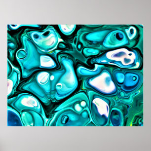 Abstracte kleurstudie 125, poster