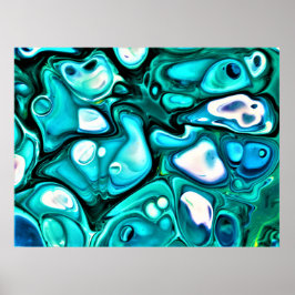 Abstracte kleurstudie 125, poster