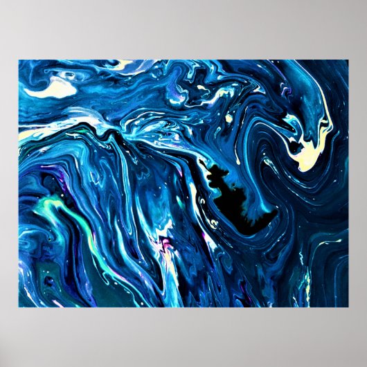 Abstracte kleurstudie 126, poster (Voorkant)