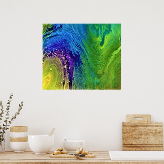 Abstracte kleurstudie 12, poster (Keuken)