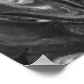 Abstracte kleurstudie 132 / Noir, Poster (Hoek)