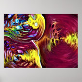 Abstracte kleurstudie 145, poster (Voorkant)