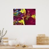 Abstracte kleurstudie 145, poster (Keuken)