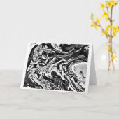 Abstracte kleurstudie 16 / Noir, Kaart (Gele Bloem)