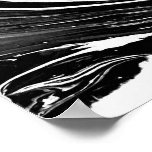 Abstracte kleurstudie 16 / Noir, Poster (Hoek)