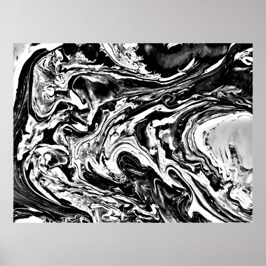 Abstracte kleurstudie 16 / Noir, Poster (Voorkant)