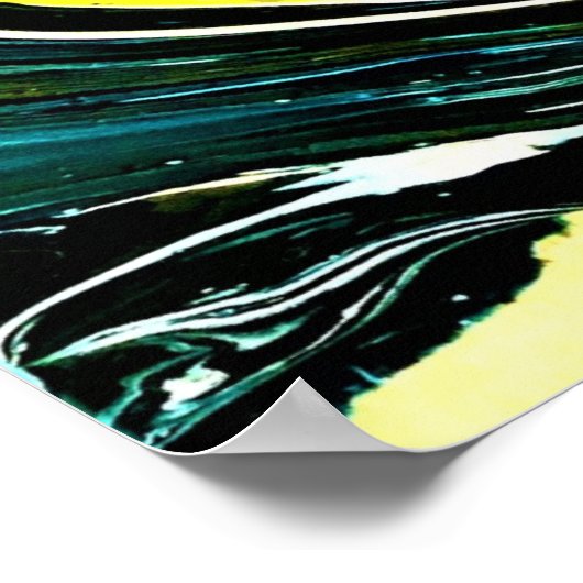 Abstracte kleurstudie 16; poster (Hoek)