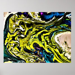 Abstracte kleurstudie 16; poster