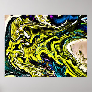 Abstracte kleurstudie 16; poster