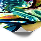 Abstracte kleurstudie 1; poster (Hoek)