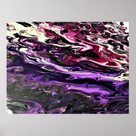 Abstracte kleurstudie 201, poster