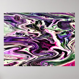 Abstracte kleurstudie 207, poster