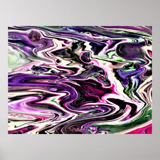 Abstracte kleurstudie 207, poster (Voorkant)