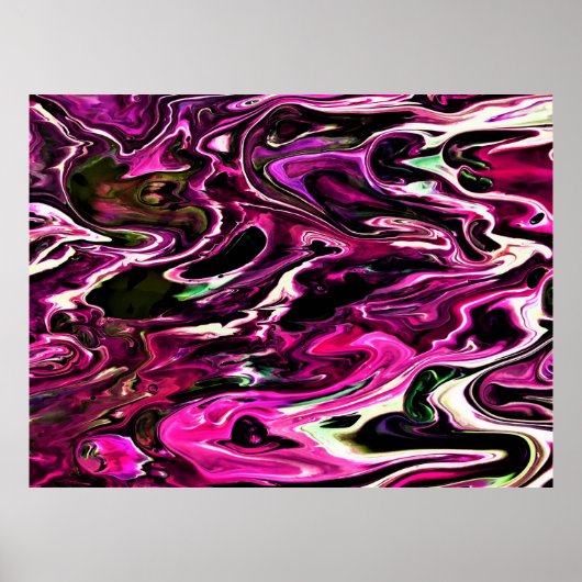 Abstracte kleurstudie 208, poster (Voorkant)