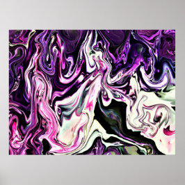 Abstracte kleurstudie 215, poster